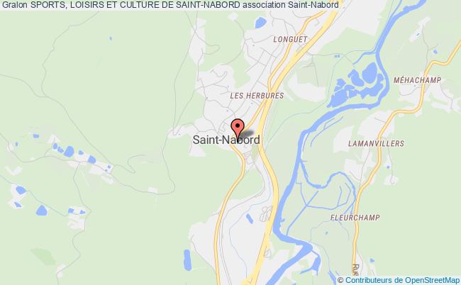 plan association Sports, Loisirs Et Culture De Saint-nabord Saint-Nabord
