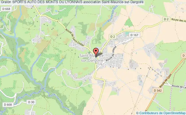 plan association Sports Auto Des Monts Du Lyonnais Saint-Maurice-sur-Dargoire