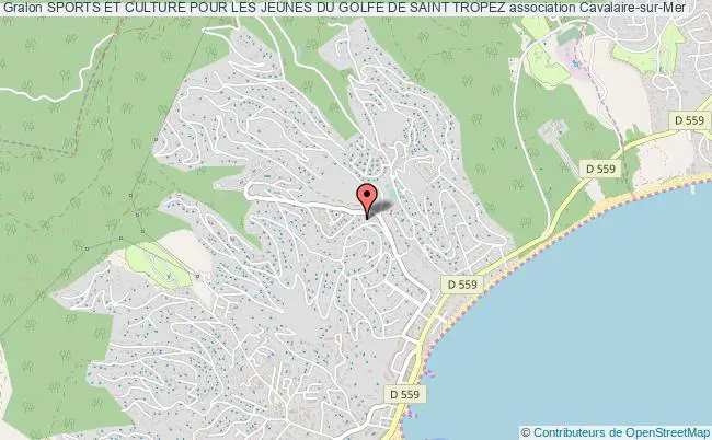 plan association Sports Et Culture Pour Les Jeunes Du Golfe De Saint Tropez Cavalaire-sur-Mer