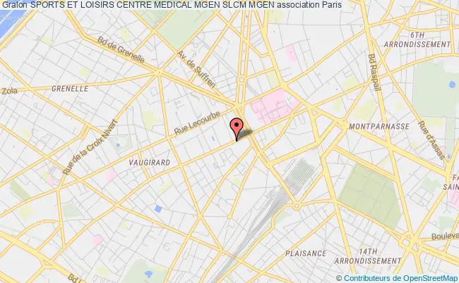 plan association Sports Et Loisirs Centre Medical Mgen Slcm Mgen Paris