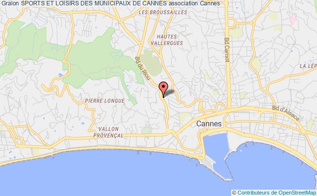 plan association Sports Et Loisirs Des Municipaux De Cannes Cannes