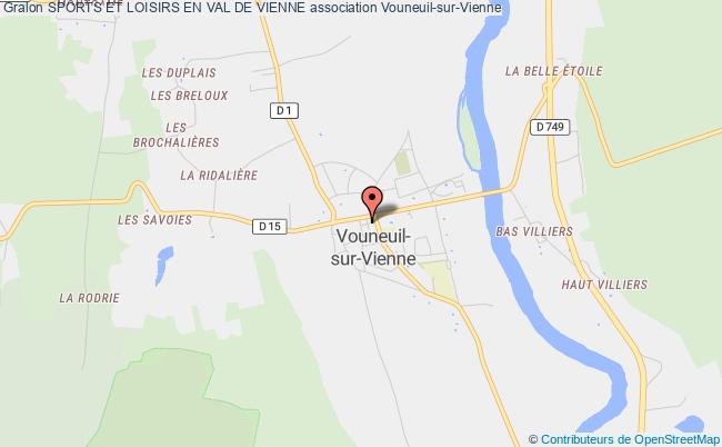 plan association Sports Et Loisirs En Val De Vienne Vouneuil-sur-Vienne