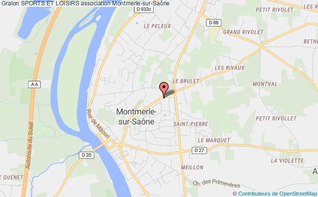 plan association Sports Et Loisirs Montmerle-sur-Saône