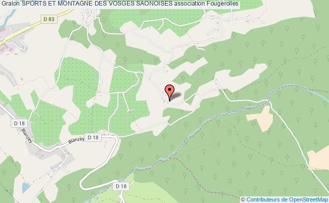 plan association Sports Et Montagne Des Vosges Saonoises Fougerolles