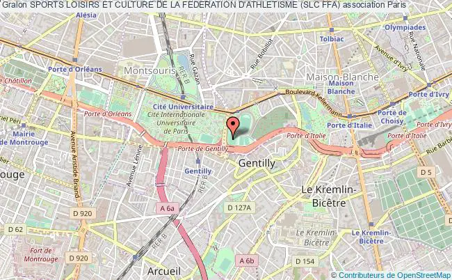 plan association Sports Loisirs Et Culture De La Federation D'athletisme (slc Ffa) Paris