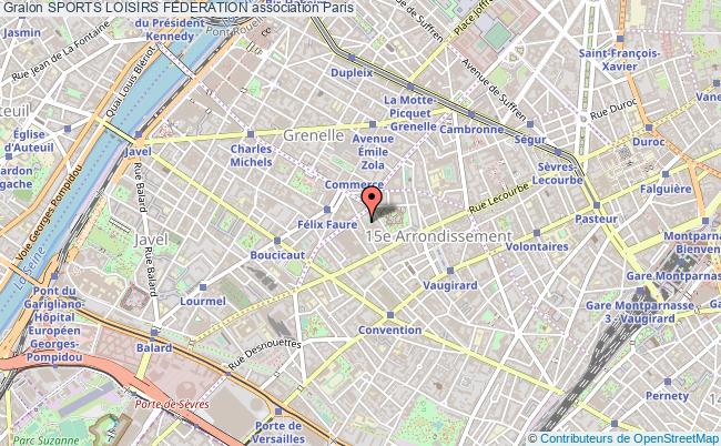 plan association Sports Loisirs Federation Paris 15e