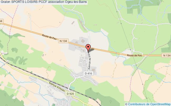 plan association Sports Loisirs Pccf Ogeu-les-Bains