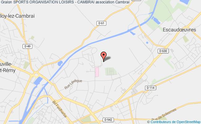 plan association Sports Organisation Loisirs - Cambrai Cambrai