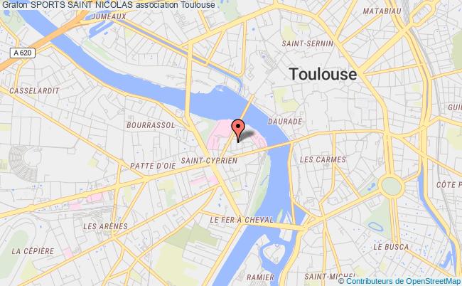plan association Sports Saint Nicolas Toulouse
