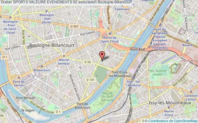 plan association Sports Valeurs Evenements 92 Boulogne-Billancourt