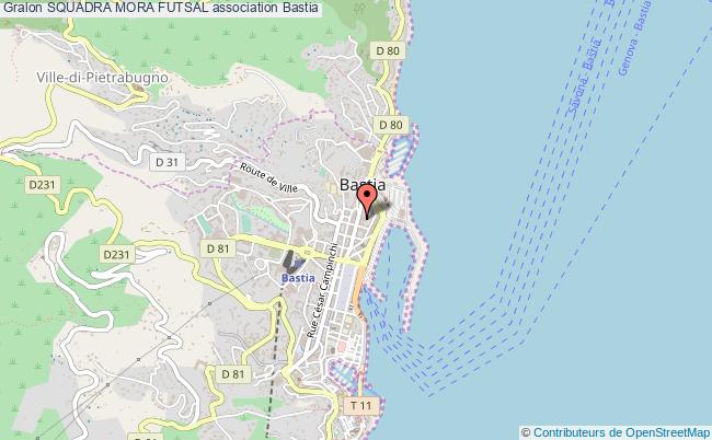 plan association Squadra Mora Futsal Bastia