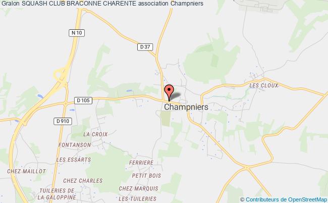 plan association Squash Club Braconne Charente Champniers