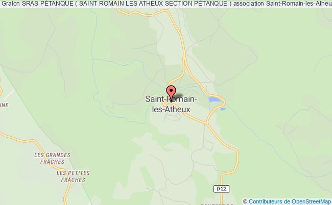 plan association Sras PÉtanque ( Saint Romain Les Atheux Section PÉtanque ) Saint-Romain-les-Atheux