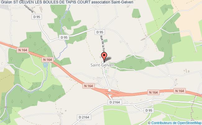 ST GELVEN LES BOULES DE TAPIS COURT