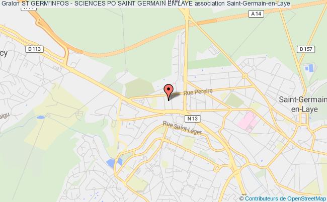plan association St Germ'infos - Sciences Po Saint Germain En Laye Saint-Germain-en-Laye