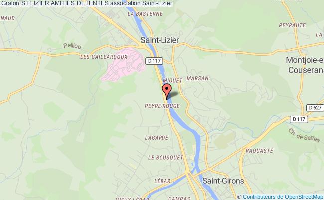 plan association St Lizier Amities Detentes Saint-Lizier