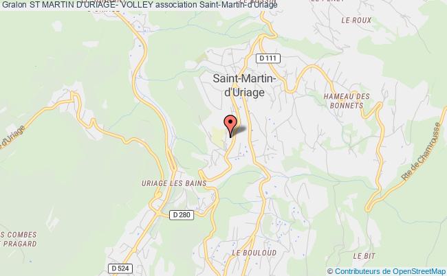 plan association St Martin D'uriage- Volley Saint-Martin-d'Uriage