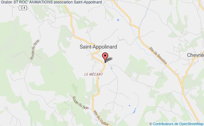 plan association St Roc' Animations Saint-Appolinard