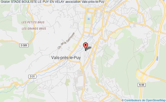 plan association Stade Bouliste Le Puy En Velay Vals-près-le-Puy