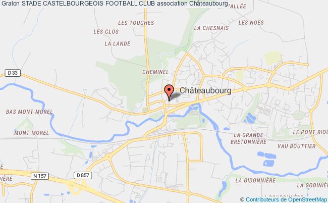 plan association Stade Castelbourgeois Football Club Châteaubourg