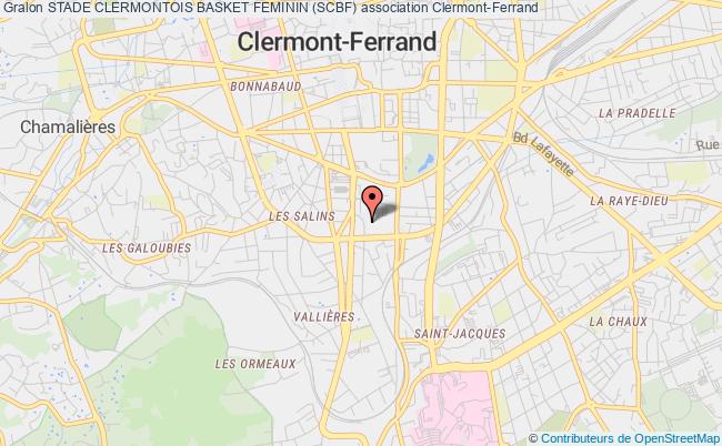 plan association Stade Clermontois Basket Feminin (scbf) Clermont-Ferrand