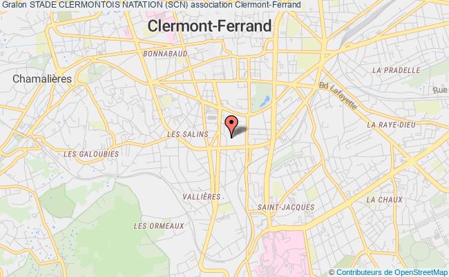 plan association Stade Clermontois Natation (scn) Clermont-Ferrand