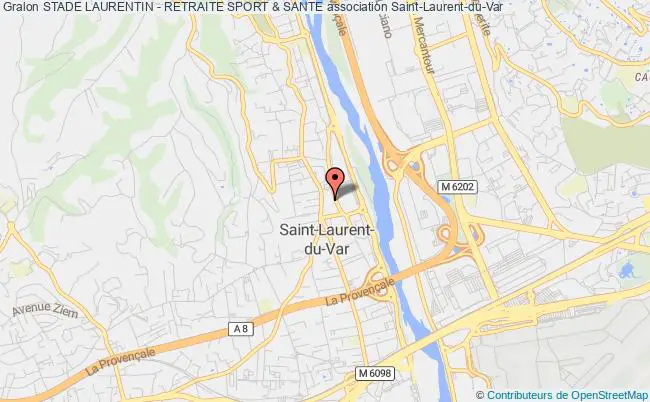 plan association Stade Laurentin - Retraite Sport & Sante Saint-Laurent-du-Var