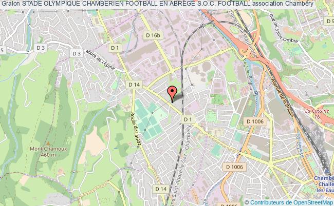 plan association Stade Olympique Chamberien Football En Abrege S.o.c. Football Chambéry