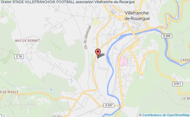 plan association Stade Villefranchois Football Villefranche-de-Rouergue