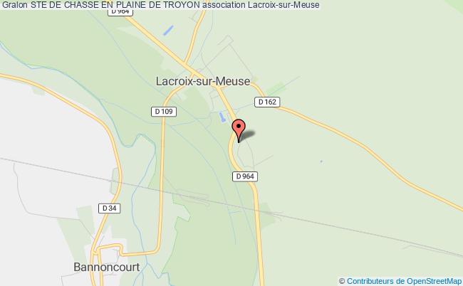 plan association Ste De Chasse En Plaine De Troyon Lacroix-sur-Meuse
