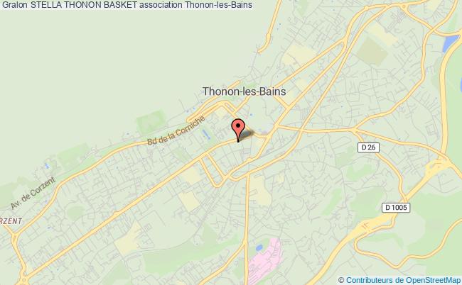 plan association Stella Thonon Basket Thonon-les-Bains