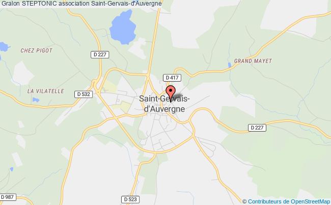 plan association Steptonic Saint-Gervais-d'Auvergne