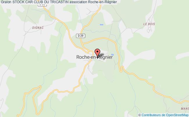 plan association Stock Car Club Du Tricastin Roche-en-Régnier