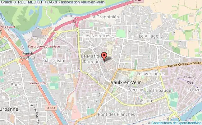 plan association Streetmedic.fr (ag3p) Vaulx-en-Velin