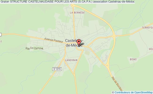 plan association Structure Castelnaudaide Pour Les Arts (s.ca.p.a.) Castelnau-de-Médoc