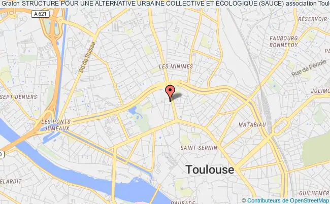 plan association Structure Pour Une Alternative Urbaine Collective Et Écologique (sauce) Toulouse