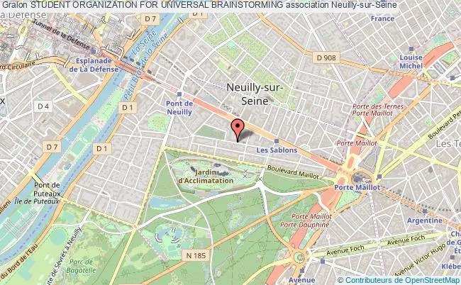 plan association Student Organization For Universal Brainstorming Neuilly-sur-Seine