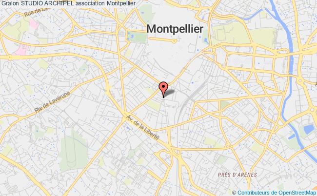 plan association Studio Archipel Montpellier