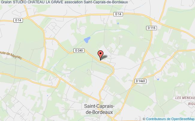 plan association Studio ChÂteau La Grave Saint-Caprais-de-Bordeaux