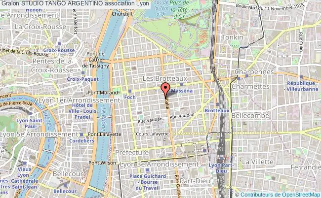 plan association Studio Tango Argentino Lyon