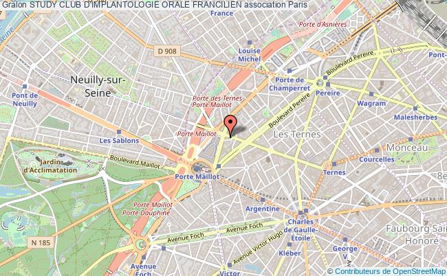 plan association Study Club D'implantologie Orale Francilien Paris
