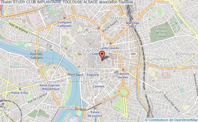 plan association Study Club Implantaire Toulouse Alsace Toulouse Cedex 6