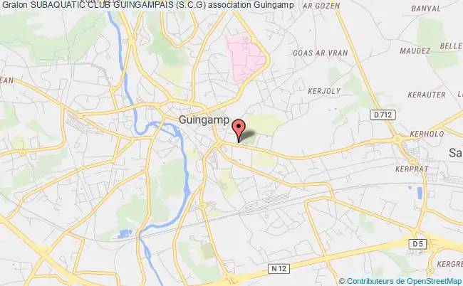 plan association Subaquatic Club Guingampais (s.c.g) Guingamp