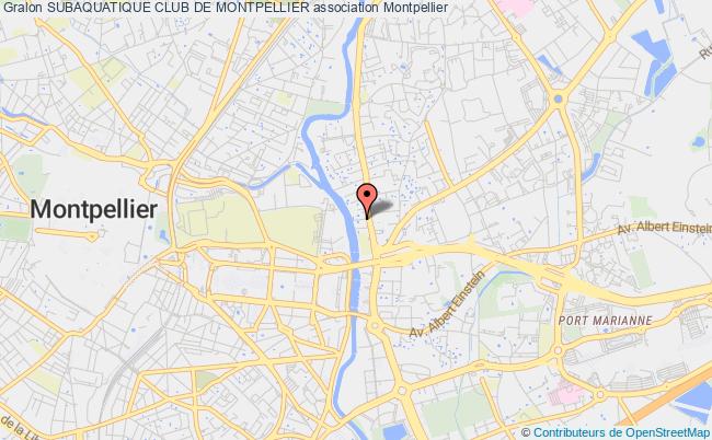 plan association Subaquatique Club De Montpellier Montpellier