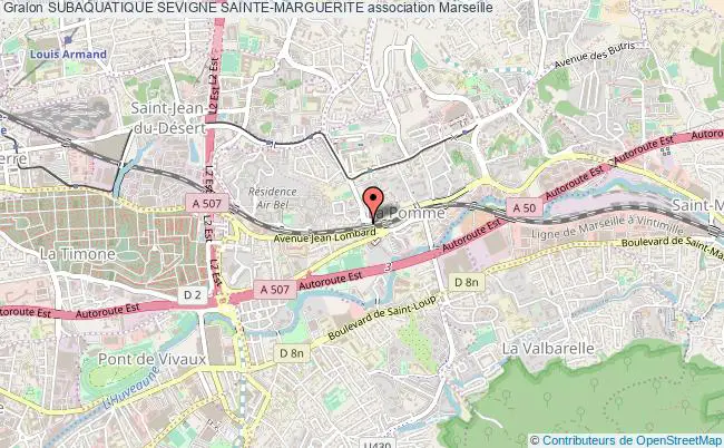 plan association Subaquatique Sevigne Sainte-marguerite Marseille