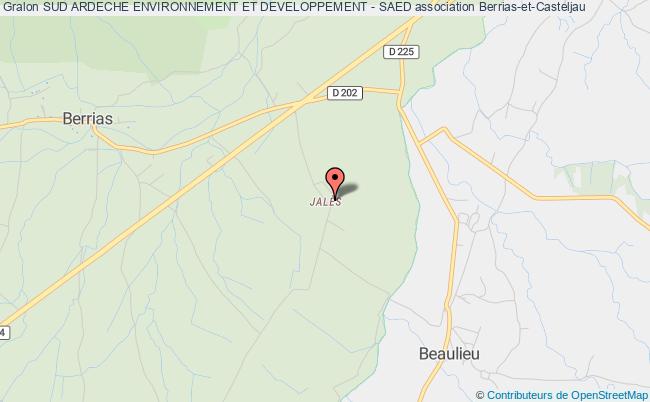 plan association Sud Ardeche Environnement Et Developpement - Saed Berrias-et-Casteljau