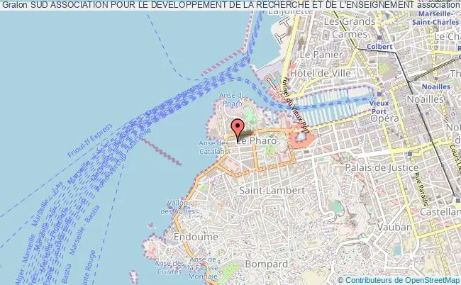 plan association Sud Association Pour Le Developpement De La Recherche Et De L'enseignement Marseille 7