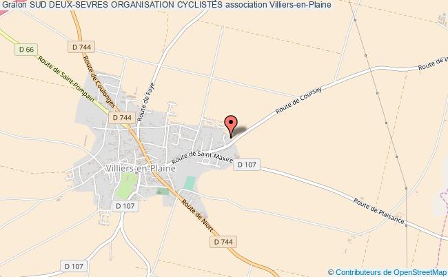 plan association Sud Deux-sevres Organisation Cyclistes Villiers-en-Plaine