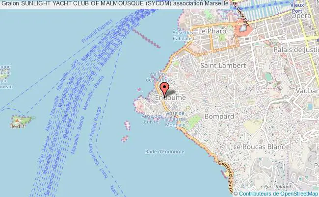 plan association Sunlight Yacht Club Of Malmousque (sycom) Marseille