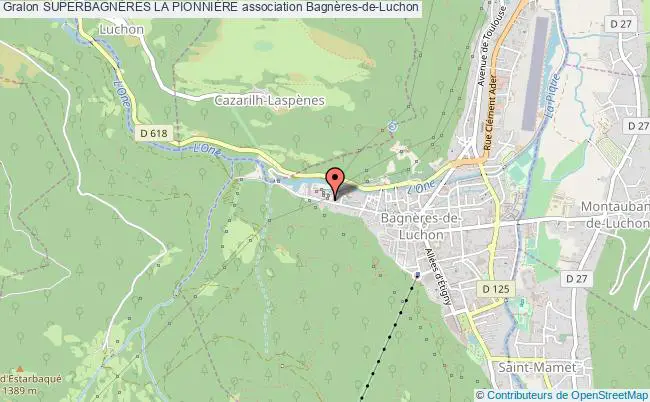 plan association SuperbagnÈres La PionniÈre Bagnères-de-Luchon